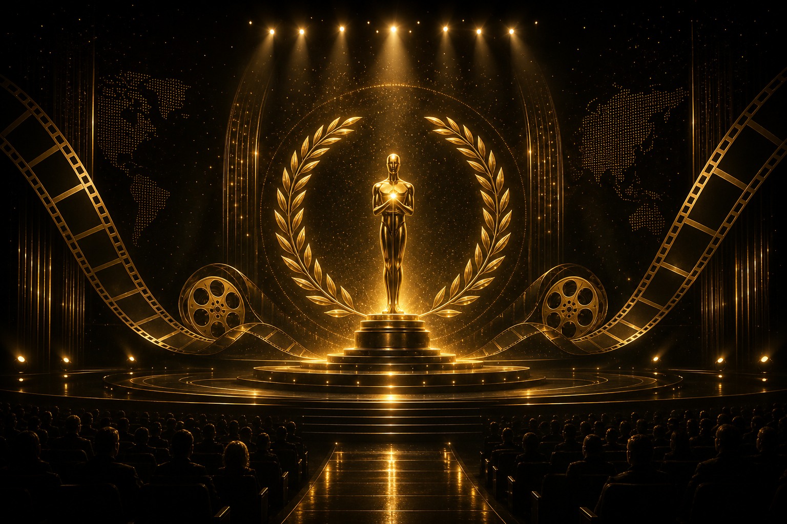 World Hollywood AI Film Awards ceremony stage