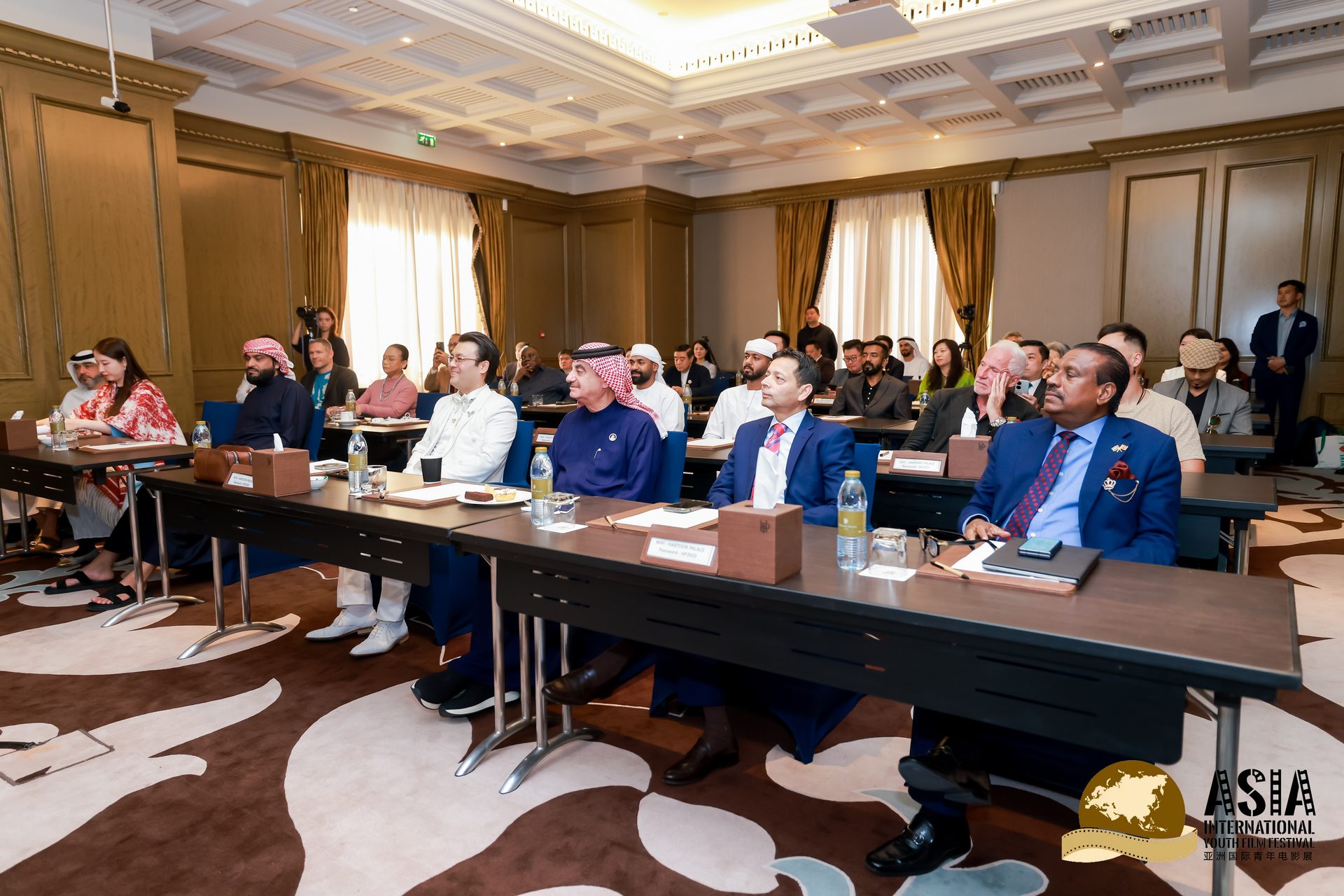 Global AI film forum audience